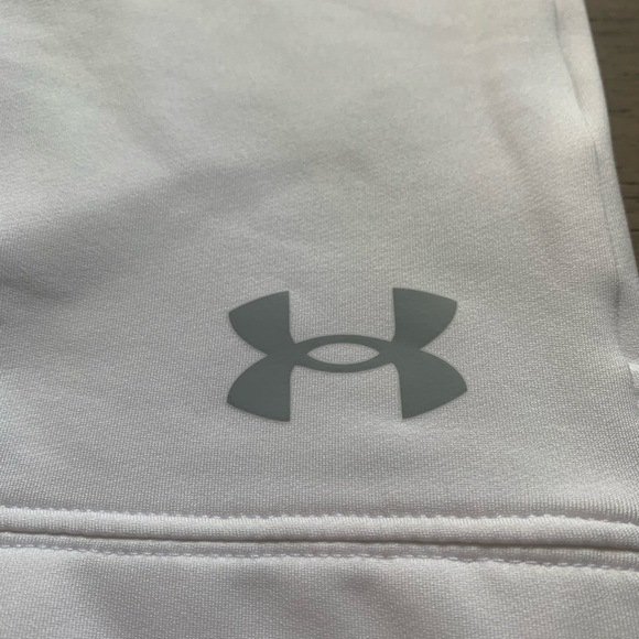 Under Armour Girls Cold Gear Crewneck - White - Picture 4 of 6